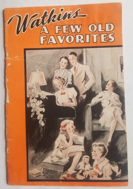 Watkins A few Old Favorites 1930s song Book front cover