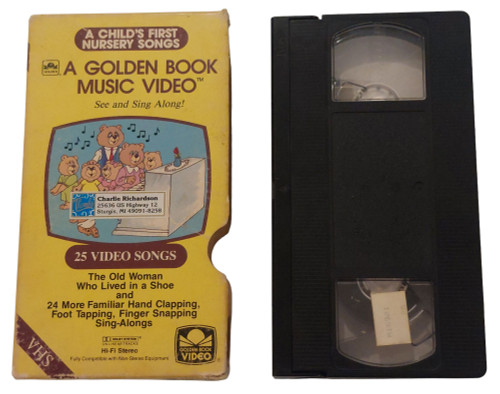 Golden Book Music Video See Sing & Play 1986 VHS