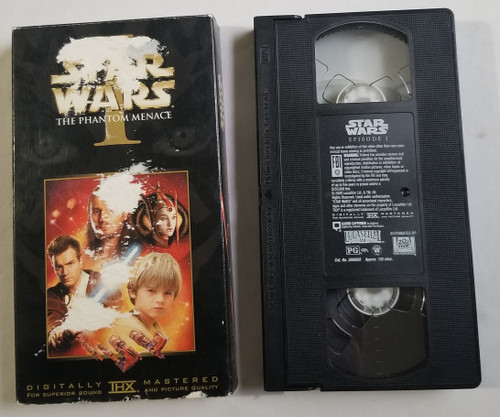 Star Wars I The Phantom Menace VHS Video front