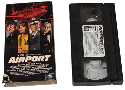 Front of VHS slip sleeve and tape shown