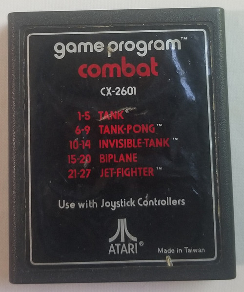 Combat Atari 2600 Game Cartridge only retro game front