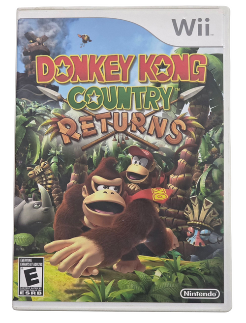 Front of video game case shown