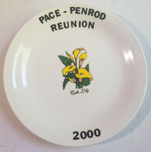 Pace Penrod Reunion 2000 Ceramic Plate Vintage Family heirloom main picture Pace Penrod Reunion 2000 Ceramic Plate Vintage Family heirloom main picture