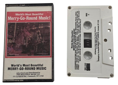 Front of cassette tape case and Side A of tape shown