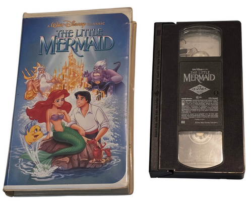 Front of clamshell case and tape shown