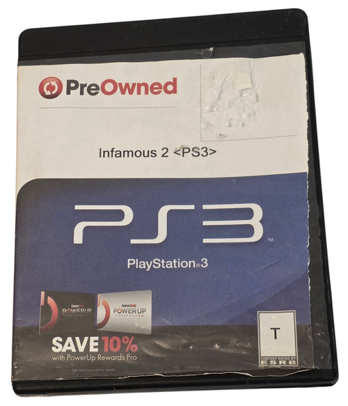 Front of game case shown