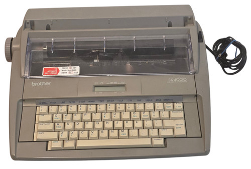 Main photo of typewriter shown