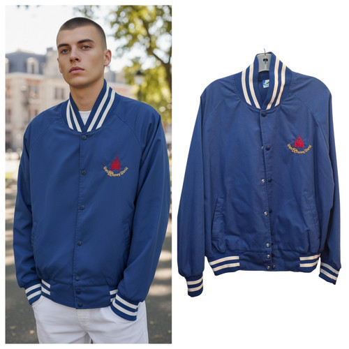 Jacket shown on a model & shown