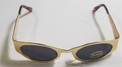 Gold frame retro 60s Hippie style Sunglasses New main picture