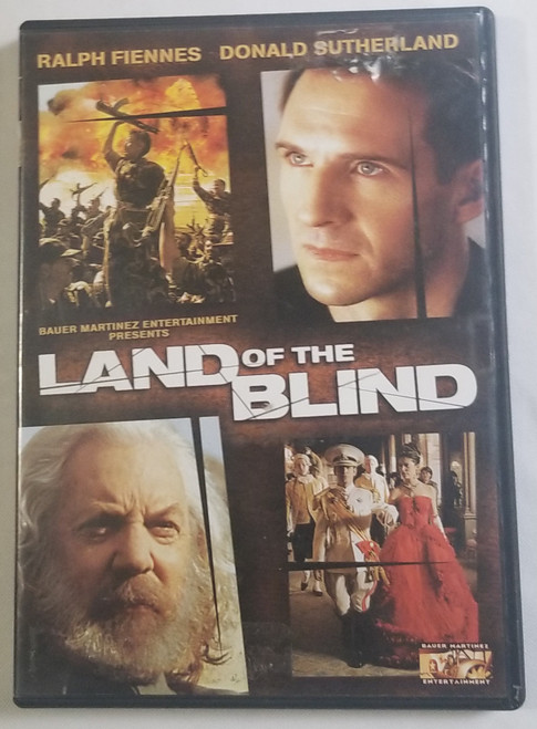 Land of the Blind dvd movie stars Donald Sutherland front
