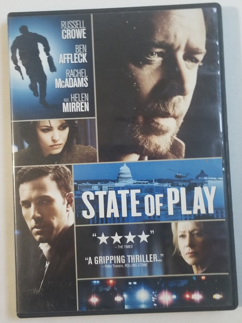 State of Play stars Russell Crowe DVD Movie front
