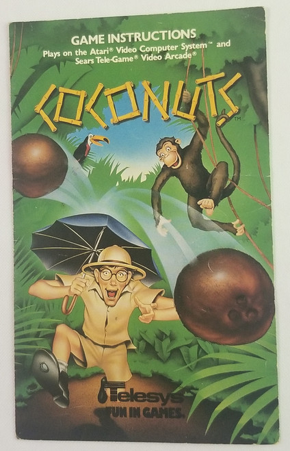 Coconuts Atari 2600 Video Game instruction booklet manual front