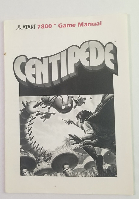 Centipede Atari 7800 Instruction Book Only front