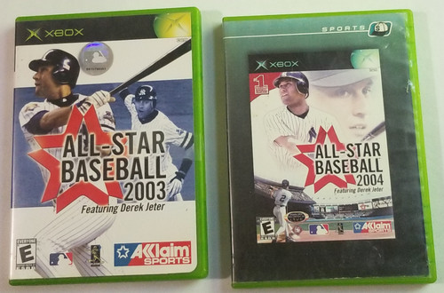 All Star Baseball 2003 & 2004 Xbox Video Games front