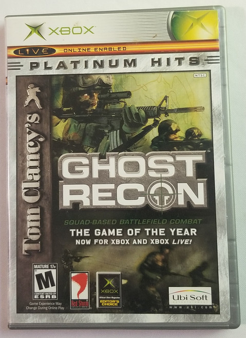 Ghost Recon Platinum Hits Game of Year Xbox Video Game front Ghost Recon Platinum Hits Game of Year Xbox Video Game front