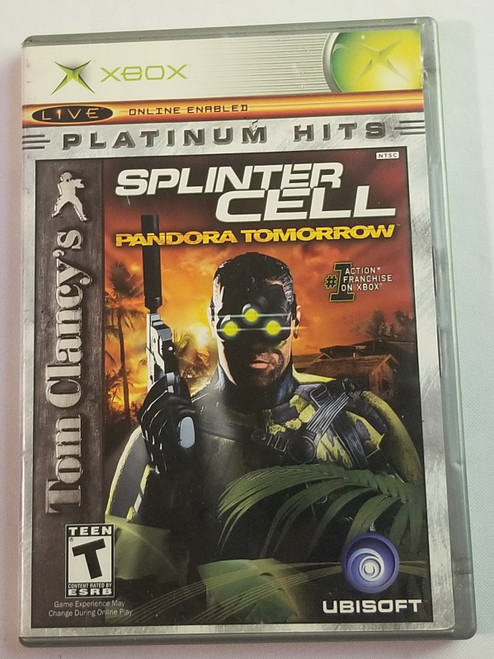 Tom Clancy's Splinter Cell Pandora Tomorrow Xbox Video Game Complete front Tom Clancy's Splinter Cell Pandora Tomorrow Xbox Video Game Complete front