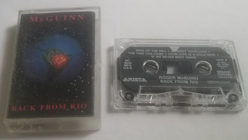 Roger Mcguinn Back from Rio Cassette Tape front of case and side 1