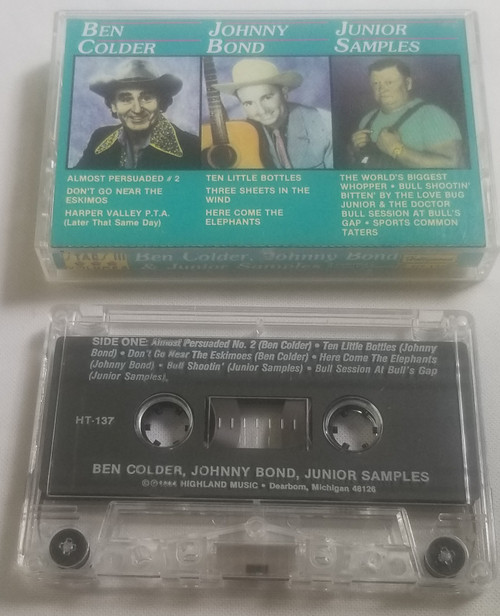 Ben Colder Johnny Bond Junior Samples HT 137 Cassette Tape front of case and side 1 of tape