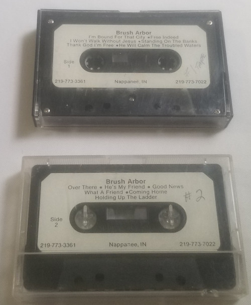 Brush Arbor 2 Cassette Tapes Tested Work side 1 of both tapes