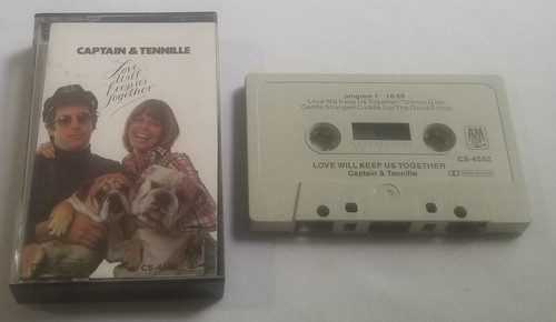 Captain & Tennille Love Will Keep Us Together Cassette Tape 1975 CS-4552 front of case and side 1 of tape