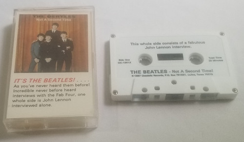 The Beatles Not a Second Time Cassette Tape front of case and side 1 of tape