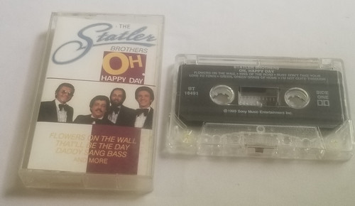 The Statler Brothers Oh Happy Day Cassette Tape BT-18491 front of case and side 1 of tape