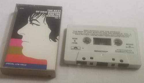 The Best of Eric Burdon and the Animals Volume 2 Cassette Tape front of case and side 1 of tape