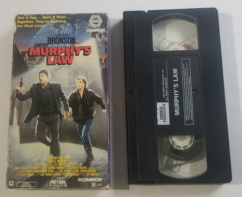 Murphy's Law VHS Movie stars Charles Bronson front of sleeve and video