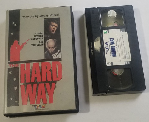 The Hard Way VHS movie stars Lee Van Cleef front of case and video