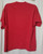 Trend Basics Mens T Tee Shirt Red with front pocket Size Medium M back of the shirt