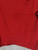 Trend Basics Mens T Tee Shirt Red with front pocket Size Medium M close up of the bottom half of the front