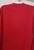 Trend Basics Mens T Tee Shirt Red with front pocket Size Medium M close up of the top half of the back of shirt