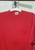 Trend Basics Mens T Tee Shirt Red with front pocket Size Medium M close up of the top half of the front