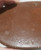 Hershey Molds 1981 CW87 Log Cabin Pioneer design ceramic jewelry Trinket Box close up showing the hershey mark