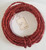 Twist cord wire red use for Arts & Crafts 12 feet plus shown with original retail tag shown