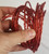 Twist cord wire red use for Arts & Crafts 12 feet plus close up of it when held