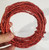 Twist cord wire red use for Arts & Crafts 12 feet plus close up when wrapped up