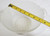 Frosted clear glass bowl with handles measurement across the top