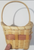 Small bunny rabbit design wicker basket Cute end of the basket view