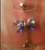 Blue Butterfly design belly ring body jewelry 316L Surgical Steel New Old Stock even better close up