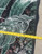 Black Leopard 5X8 Area Rug New Old Stock Unique Item close up picture of the width of rug close up shown.