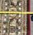 5X8 Atlas Carpet Weaving Area Rug Burgundy New Old Stock close up showing the final measurement of the width