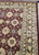 5X8 Atlas Carpet Weaving Area Rug Burgundy New Old Stock top right corner