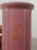 side of the vase showing the sticker residue