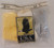 Yellow, White, Grey socks front of package shown