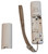 Back of controller shown with battery cover off showing battery compartment