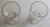 Large Clear glass stem wine second picture of them together
