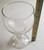 Large Clear glass stem wine height
