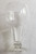 Large Clear glass stem wine picture of it laying down