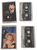Front of cases and both tapes shown